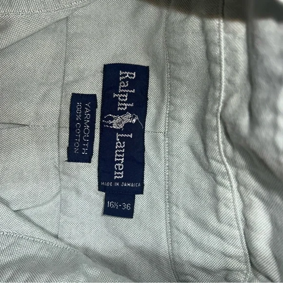 Vintage Ralph Lauren Light Blue Button-Up Shirt - Picture 3 of 3